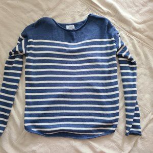 Old Navy Blue Stripe Sweater - Women Medium